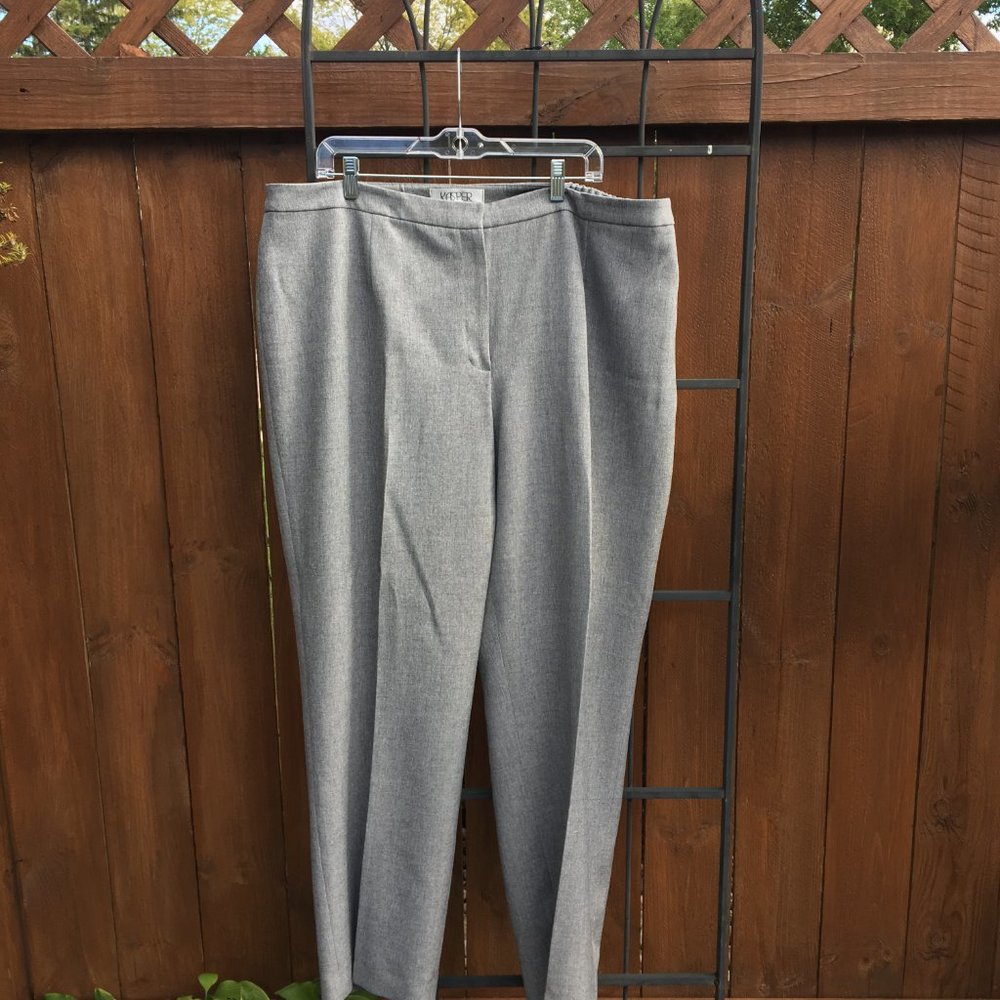 Kasper Separates Gray Classic Fit Kate Dress Trousers 20W